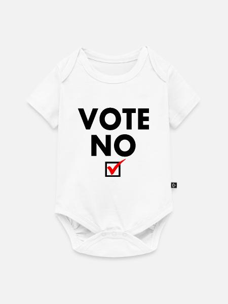 Vote no - Baby Premium Kurzarmbody - Weiß