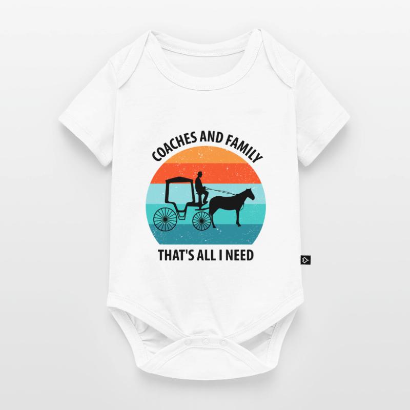 Calèche de cocher Calèche tirée par des chevaux Calèche Body à manches courtes Premium Bébé