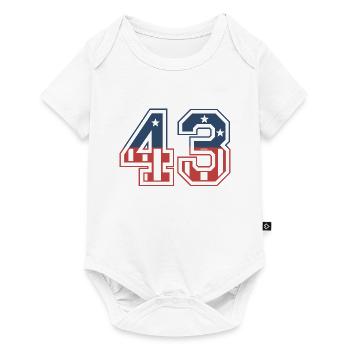 Number 43 USA - Baby Premium short-sleeve bodysuit - white - Front