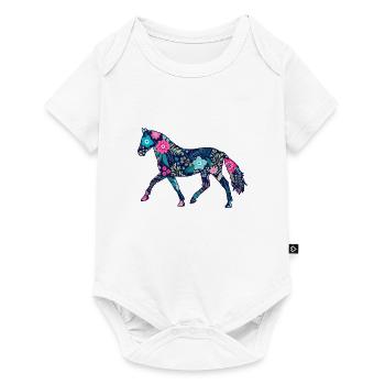 horse gift horses - Baby Premium short-sleeve bodysuit - white - Front