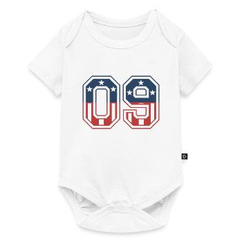 Number 09 USA - Baby Premium short-sleeve bodysuit - white - Front