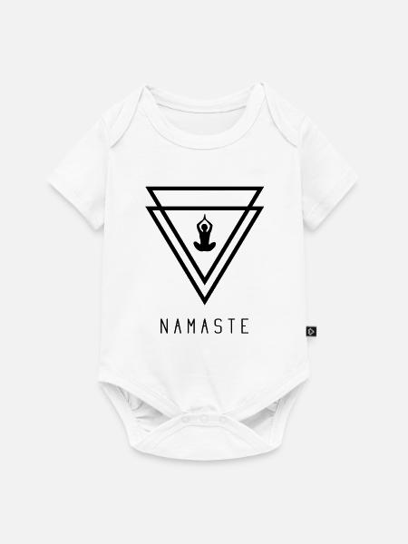 Namaste - Baby Premium Kurzarmbody - Weiß