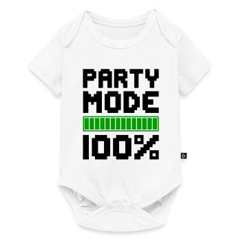 MODE FÊTE 100% Célébrer le plaisir - Body à manches courtes Premium Bébé - blanc - Devant