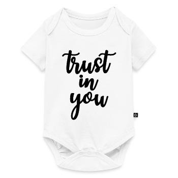 avoir confiance en vous - Body à manches courtes Premium Bébé - blanc - Devant