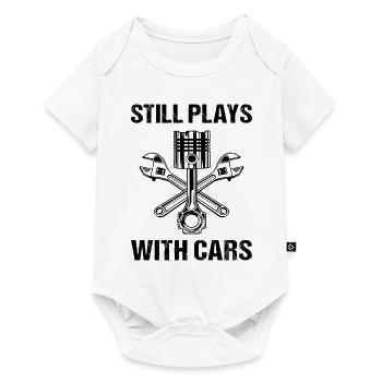 Still Plays With Cars Motorists Tuner Car - Baby Premium short-sleeve bodysuit - white - Front