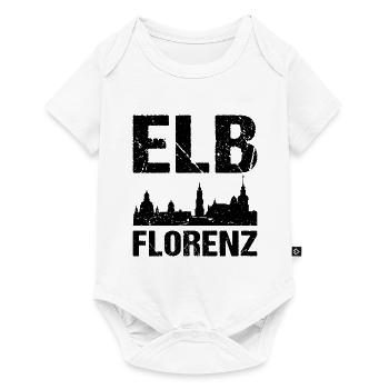 Elbflorenz Dresden - Baby Premium Kurzarmbody - Weiß - Vorne