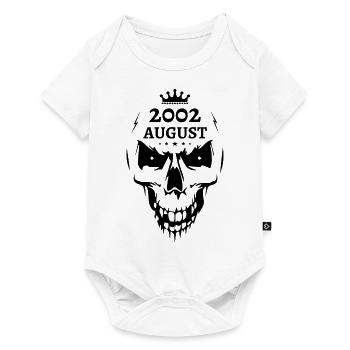 August 2002 Totenkopf - Baby Premium Kurzarmbody - Weiß - Vorne