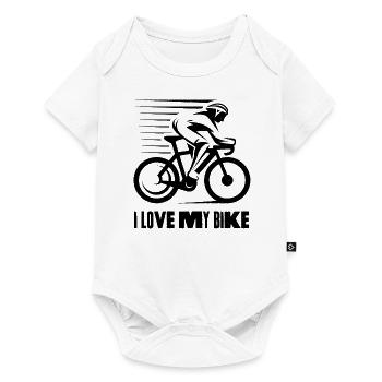 I love my Bike - Baby Premium short-sleeve bodysuit - white - Front