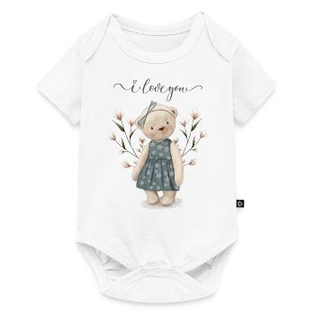 Oursonne vintage - Body à manches courtes Premium Bébé - blanc - Devant