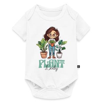 Plant Lady Plants Woman Girl I Love Plants - Baby Premium short-sleeve bodysuit - white - Front