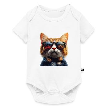 Cool Cats - Baby Premium Kurzarmbody - Weiß - Vorne