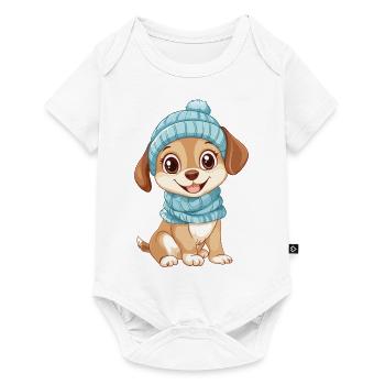 Dog Cute Cute Baby Kids Animal Puppy Cartoon - Baby Premium short-sleeve bodysuit - white - Front