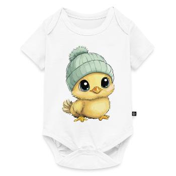 Chicken Cute Baby Kids Animal Chick Cartoon - Baby Premium short-sleeve bodysuit - white - Front