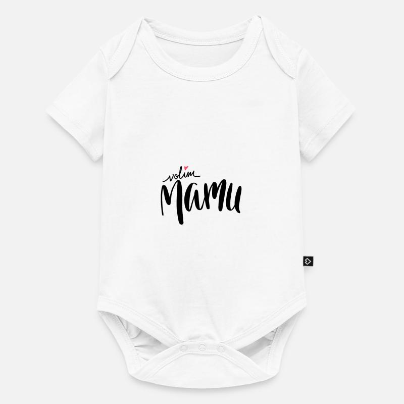 Volim Mamu 2 - Body à manches courtes Premium Bébé - blanc
