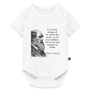 Cite Darwin Biology Theory of Evolution - Baby Premium short-sleeve bodysuit - white - Front