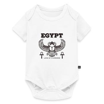 Egypte Egypte Terre de Pharaons Don - Body à manches courtes Premium Bébé - blanc - Devant
