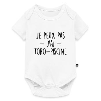 Je Peux Pas J'ai Toro-piscine - Body à manches courtes Premium Bébé - blanc - Devant