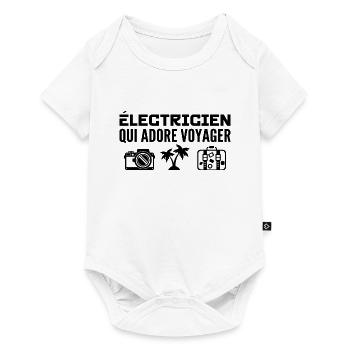 Travelers & Electricians: Passion & Discovery - Baby Premium short-sleeve bodysuit - white - Front