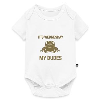 It's Wednesday my Dudes - Baby Premium short-sleeve bodysuit - white - Front