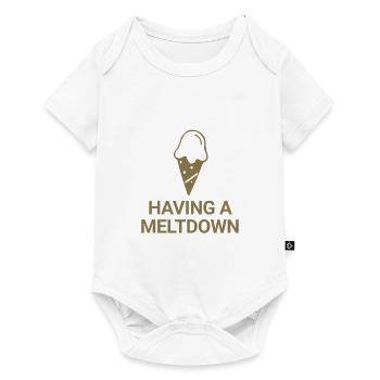 Having a meltdown - Baby Premium short-sleeve bodysuit - white - Front