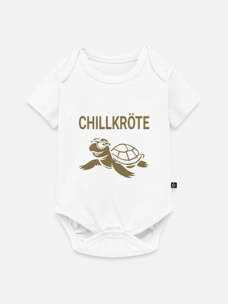 Chillige Schildkröte - Baby Premium Kurzarmbody - Weiß