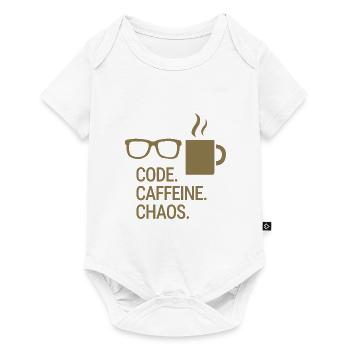 Code. Caffeine. Chaos. - Baby Premium short-sleeve bodysuit - white - Front