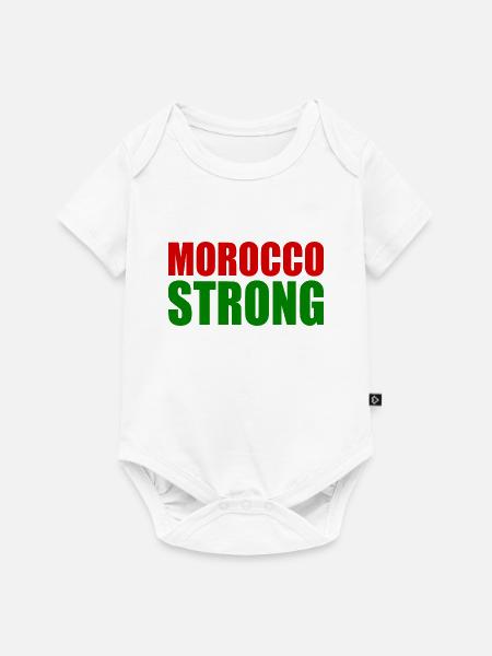 Morocco strong - Baby Premium Kurzarmbody - Weiß