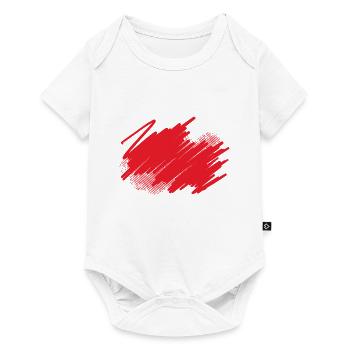 color blob splash painter gift colorful paint - Baby Premium short-sleeve bodysuit - white - Front