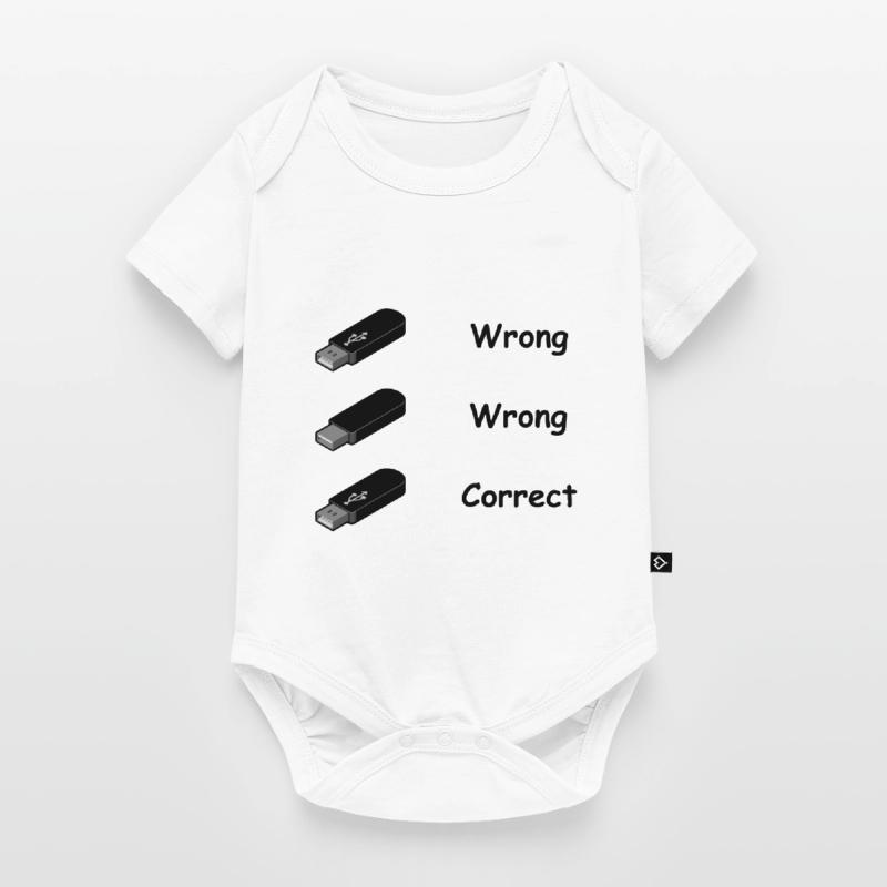 USB Stick Nerd Geek Computer Computer Science Gift Baby Premium short-sleeve bodysuit