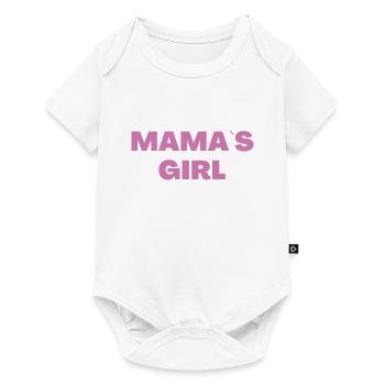 La fille de maman - Body à manches courtes Premium Bébé - blanc - Devant