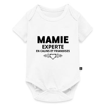 Mamie experte en câlins et friandises - Body à manches courtes Premium Bébé - blanc - Devant