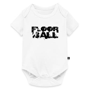 Floorball floorball motif - Baby Premium short-sleeve bodysuit - white - Front