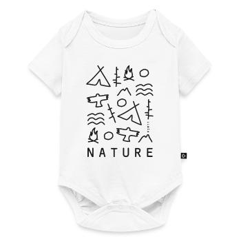 Nature - Baby Premium Kurzarmbody - Weiß - Vorne