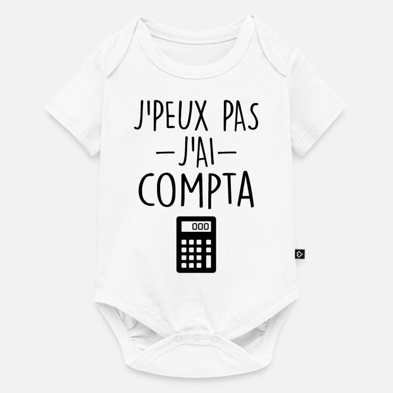 Comptable | Comptabilité | Compter | Chiffre - Body à manches courtes Premium Bébé - blanc