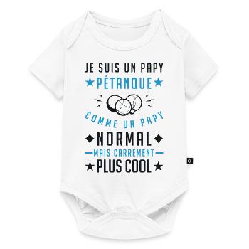 I'm a Grandpa Petanque - Baby Premium short-sleeve bodysuit - white - Front