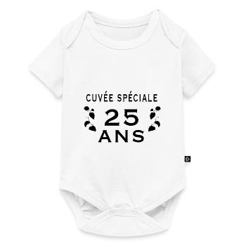 Cuvée spéciale 25 ans - Body à manches courtes Premium Bébé - blanc - Devant