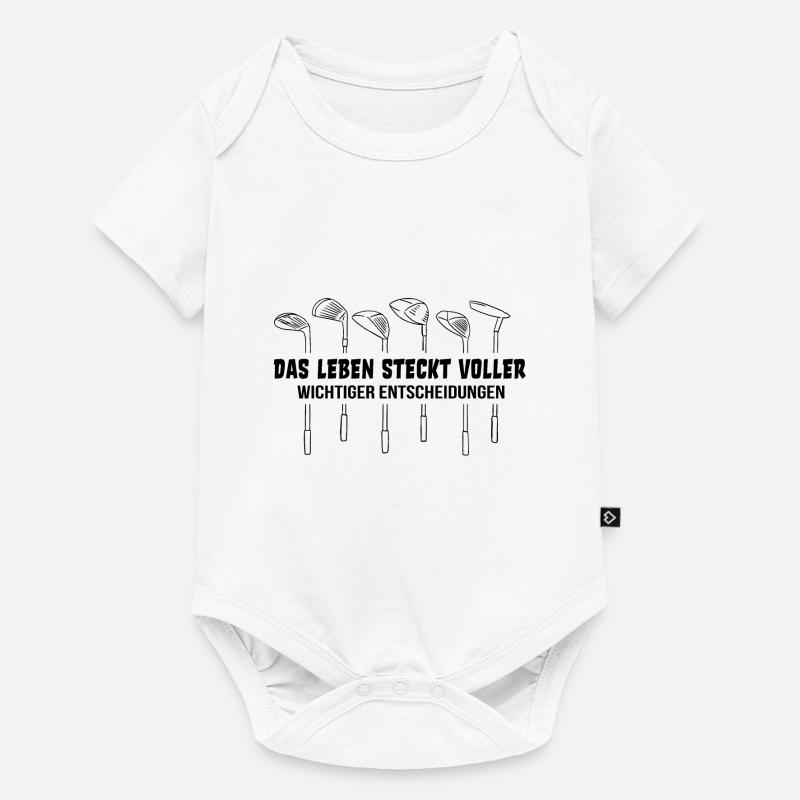 Golfschläger Golf Golfer Spruch Golfen Geschenk - Baby Premium Kurzarmbody - Weiß