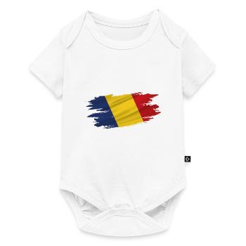 Flag Patriot Gift Home Country Flag Romania - Baby Premium short-sleeve bodysuit - white - Front