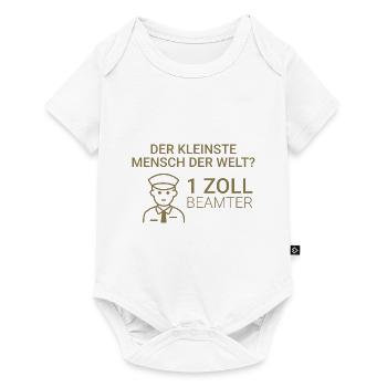 Der kleinste Mensch der Welt? 1 Zoll Beamter - Baby Premium Kurzarmbody - Weiß - Vorne