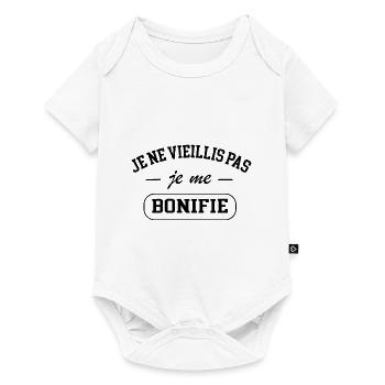 Je ne vieillis pas je me bonifie - Body à manches courtes Premium Bébé - blanc - Devant