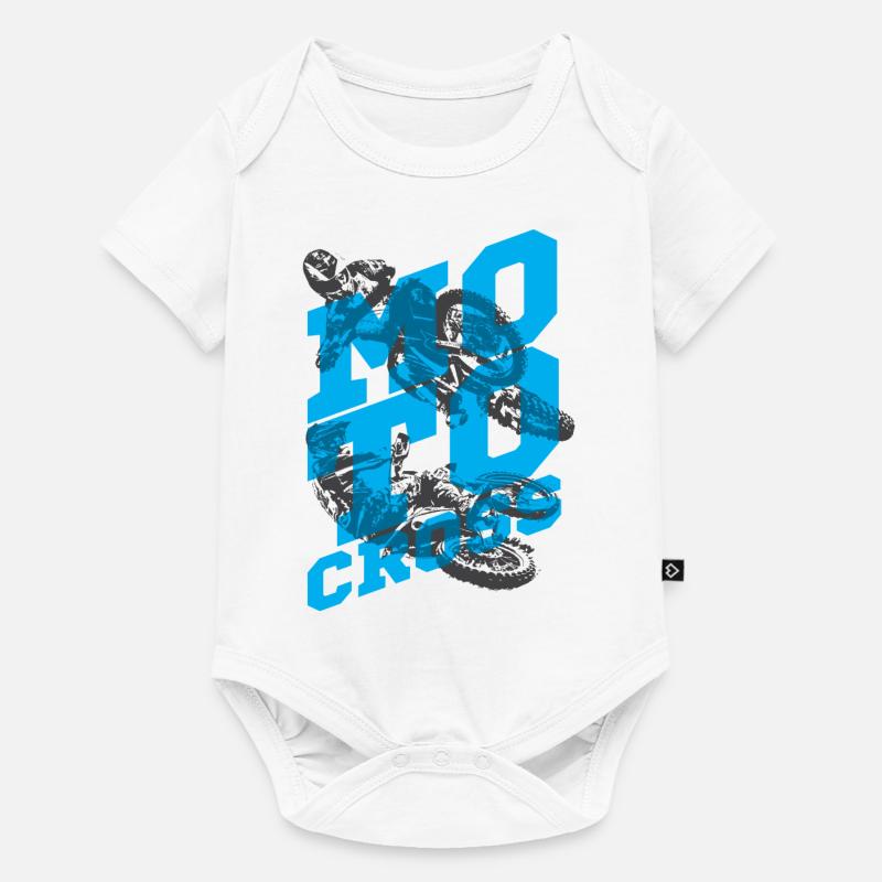 Motocross 01 - Body à manches courtes Premium Bébé - blanc