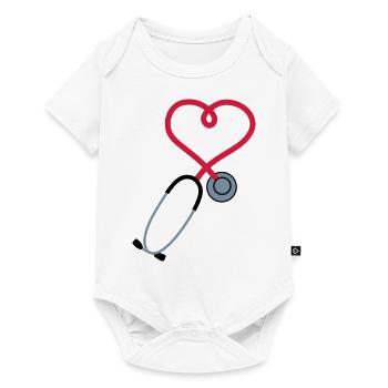 stéthoscope_sp7 - Body à manches courtes Premium Bébé - blanc - Devant