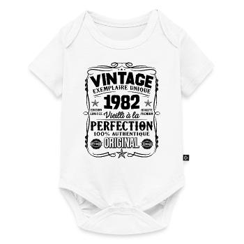 Millésime Fabriqué En 1982 Vieilli à La Perfection - Body à manches courtes Premium Bébé - blanc - Devant