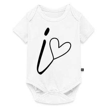 Point i) i) Calligraphie - Body à manches courtes Premium Bébé - blanc - Devant