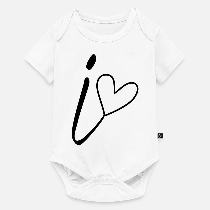 Point (i)(i) Calligraphy - Baby Premium short-sleeve bodysuit - white
