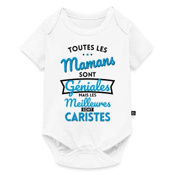 Mamans sont géniales les meilleures sont Caristes - Body à manches courtes Premium Bébé - blanc - Devant