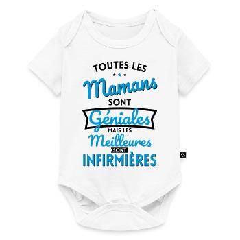 Mamans géniales les meilleures sont Infirmières - Body à manches courtes Premium Bébé - blanc - Devant