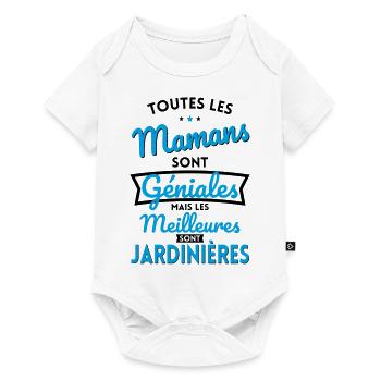 Mamans géniales les meilleures sont Jardinières - Body à manches courtes Premium Bébé - blanc - Devant