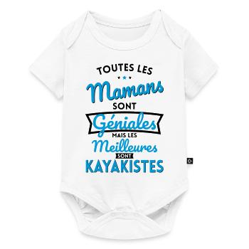 Mamans géniales les meilleures sont Kayakistes - Body à manches courtes Premium Bébé - blanc - Devant