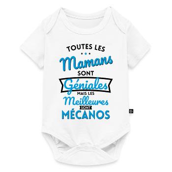 Mamans sont géniales les meilleures sont Mécanos - Body à manches courtes Premium Bébé - blanc - Devant